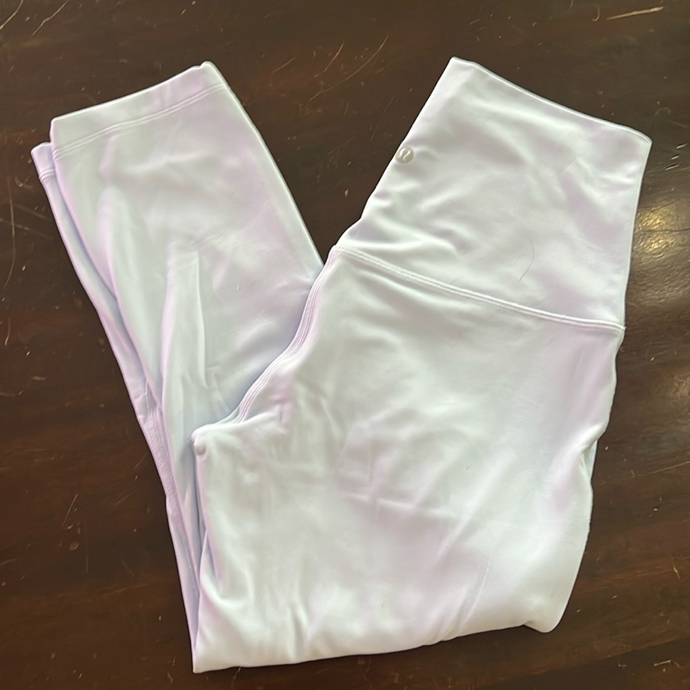 Lululemon Align Super High Rise Crop 21” Pastel Blue Size 8